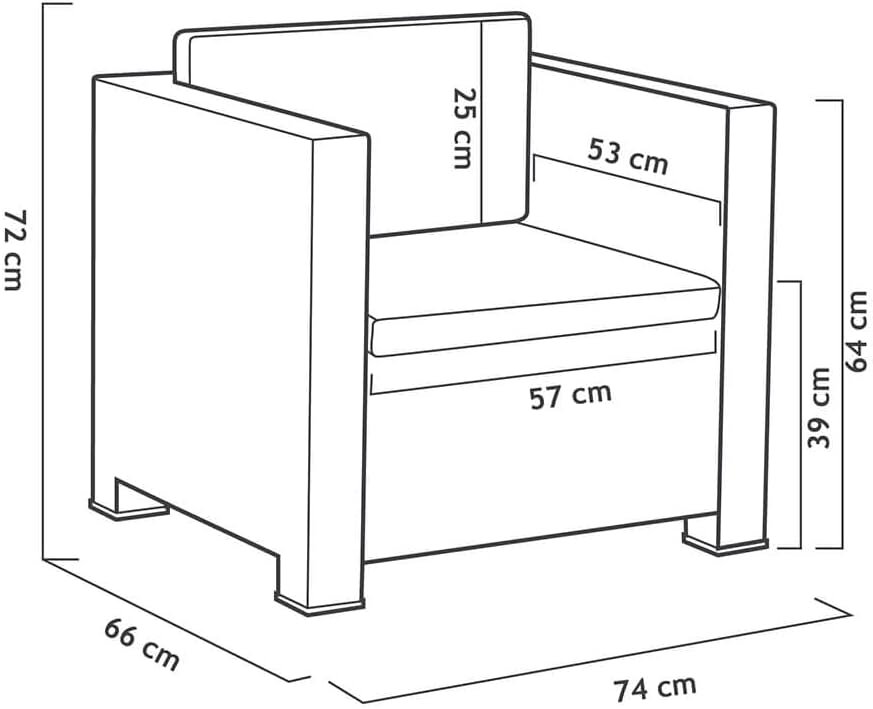 Salon de jardin SHAF Diva – Ensemble extérieur 2 personnes – Image 2