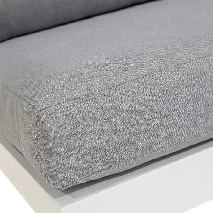 Salon de jardin aluminium BAHILA – Canapé triple, 2 fauteuils et table basse + 2 chaises – Image 4